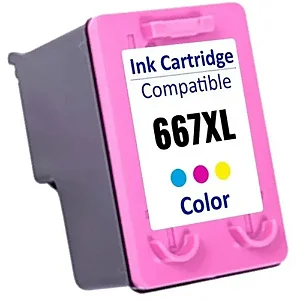 Cartucho de Tinta Compatível HP667XL Colorido 3YM81AB (13ml)