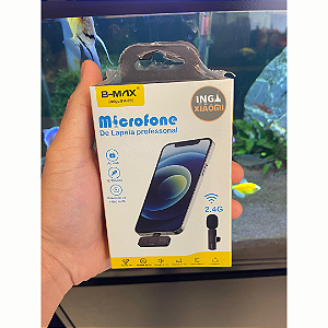 Microfone de lapela para celular