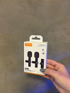Microfone de Lapela 2 para 1 - Lightning