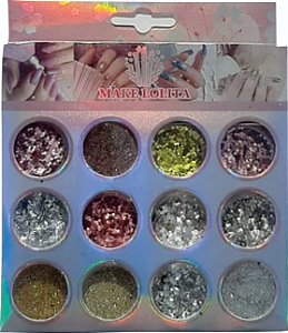 Glitter Para Decoração De Unhas Manicure