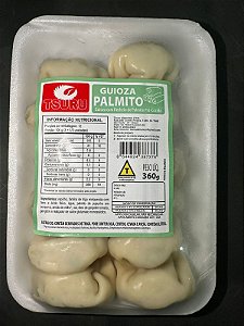 Guioza Palmito Artesanal Congelada – Massa Leve e Recheio Suculento – 12 Unidades