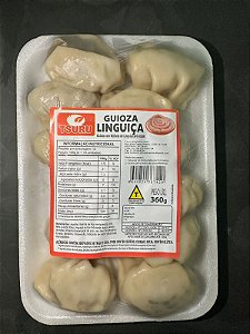 Guioza Linguiça Artesanal Congelada – Massa Leve e Recheio Suculento – 12 Unidades