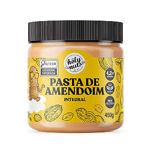 PASTA DE AMENDOIM INTEGRAL HOLY - 450g