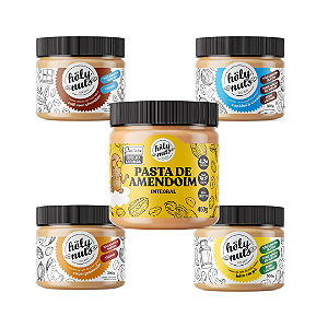 COMBO TODOS OS CREMES DE 300g + PASTA INTEGRAL DE AMENDOIM 450g