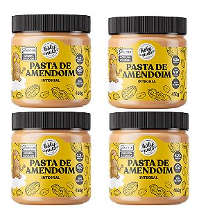 Combo: PASTA DE AMENDOIM INTEGRAL HOLY - 4 UNIDADES DE 450g