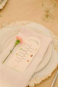 Menu Meia Lua/Arco Texturizado