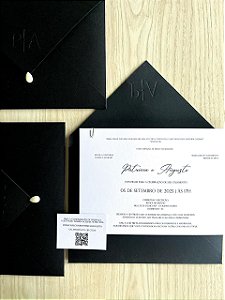 Convite P&A com Relevo e Pérola