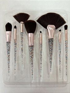 KIT PINCEL 8 PEÇAS LUXURY RUBY FACE