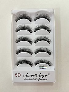 CÍLIOS 5 PARES AMOR ANJO 5D10