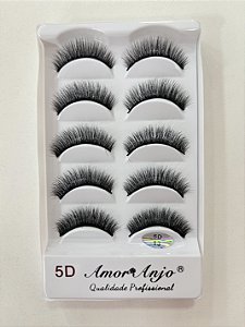CÍLIOS 5 PARES AMOR ANJO 5D13
