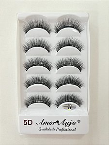 CÍLIOS 5 PARES AMOR ANJO 5D21