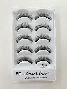 CÍLIOS 5 PARES AMOR ANJO 5D28