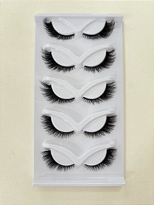CÍLIOS 5 PARES GATINHO 8D14