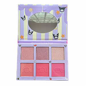 PALETA DE BLUSH E ILUMINADOR KUROMI