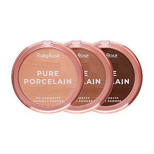 PÓ COMPACTO RUBY ROSE PURE PORCELAIN