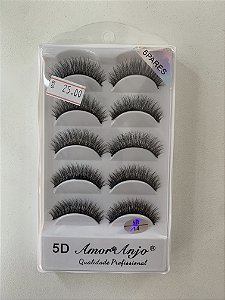 CÍLIOS 5 PARES AMOR ANJO 5D14