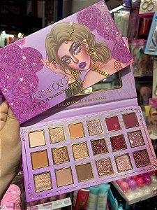 PALETA DE SOMBRAS 18 CORES KEVIN E COCO ROXA
