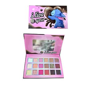 PALETA DE SOMBRAS 18 CORES STITCH CHOCOLATE