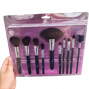 KIT COM 10 PINCÉIS SEVEN COLORS