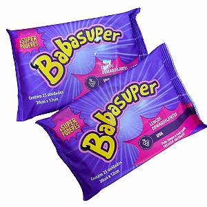 LENÇO DEMAQUILANTE BABASUPER UVA