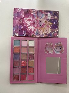 PALETA 18 CORES LOVE HELLO KITTY