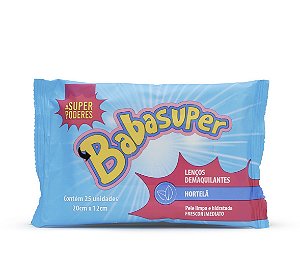 LENÇO DEMAQUILANTE BABASUPER HORTELÃ