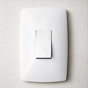 CJ INT. PULSADOR CAMPAINHA VERTICAL 4X2 BLUX HOME BRANCO