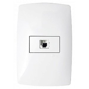 CJ RJ45 CAT6 (INTERNET) HORIZONTAL 4X2 - BLUX HOME BRANCO