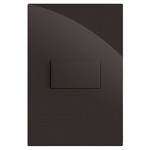 CJ INTERRUPTOR SIMPLES HORIZONTAL 4X2 - RECTA CHOCOLATE GLOSS