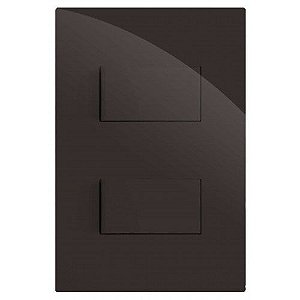 CJ INT.DUPLO (1 SIMPLES + 1 PARALELO) 4X2  RECTA CHOCOLATE GLOSS
