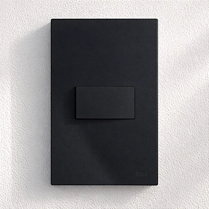 CJ INTERRUPTOR PARALELO HORIZONTAL 4X2 - RECTA BLACK SATIN FOSCO