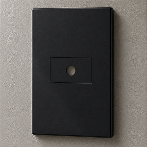 CJ PLACA FURO HORIZONTAL 4X2 - RECTA BLACK SATIN FOSCO