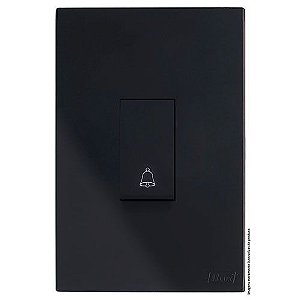 CJ INT.PULSADOR DE CAMPAINHA VERTICAL 4X2 RECTA BLACK GLOSS