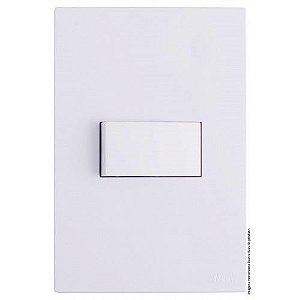 CJ INTERRUPTOR PARALELO HORIZONTAL 4X2 - RECTA BRANCO SATIN FOSCO