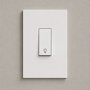 CJ PULSADOR DE MINUTERIA VERTICAL 4X2 - RECTA BRANCO SATIN FOSCO