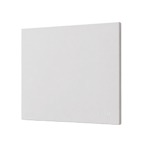 PLACA CEGA COM SUPORTE 4X4 - RECTA BRANCO SATIN FOSCO