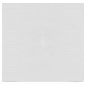 PLACA CEGA COM SUPORTE  4X4 - RECTA BRANCO SATIN FOSCO