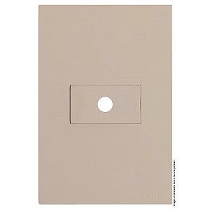 CJ PLACA FURO HORIZONTAL 4X2 - RECTA AREIA SATIN FOSCO