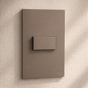 CJ INTERRUPTOR SIMPLES HORIZONTAL 4X2 - RECTA FENDI SATIN FOSCO