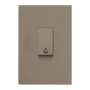 CJ PULSADOR DE CAMPAINHA VERTICAL 4X2 - RECTA FENDI SATIN FOSCO