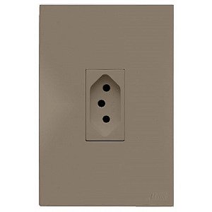 CJ TOMADA 10A VERTICAL 4X2 - RECTA FENDI SATIN FOSCO