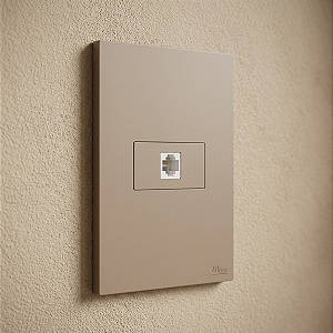 CJ RJ11 4 FIOS (TELEFONE) HORIZONTAL 4X2 - RECTA FENDI SATIN FOSCO