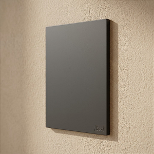 PLACA CEGA COM SUPORTE 4X2 - RECTA GRAFITE SATIN FOSCO