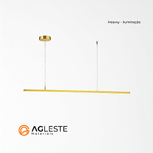 PENDENTE  TÓQUIO DOURADO 180CM - HEVVY