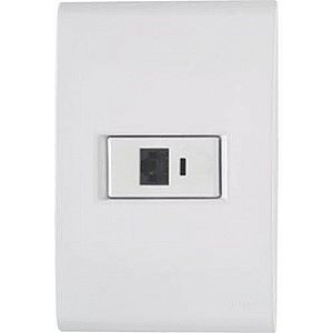 CJ RJ11 (TELEFONE) HORIZONTAL BRANCO 4X2 - TRAMONTINA LIZ