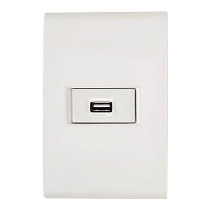 CJ ENTRADA USB BRANCO 4X2  - TRAMONTINA LIZ -