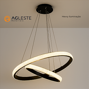 PENDENTE ANILLA SAND BLACK - HEVVY