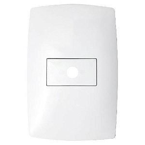 CJ PLACA FURO HORIZONTAL COM SUPORTE 4X2  - BLUX HOME BRANCO