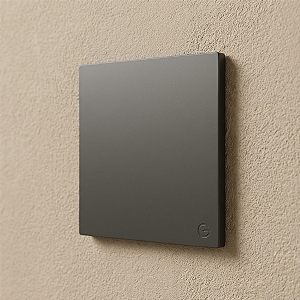 PLACA CEGA COM SUPORTE 4X4 RECTA GRAFITE SATIN FOSCO