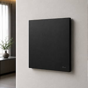 PLACA CEGA COM SUPORTE 4X4 - RECTA BLACK SATIN FOSCO